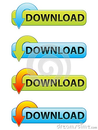 Download Button Vector Illustration