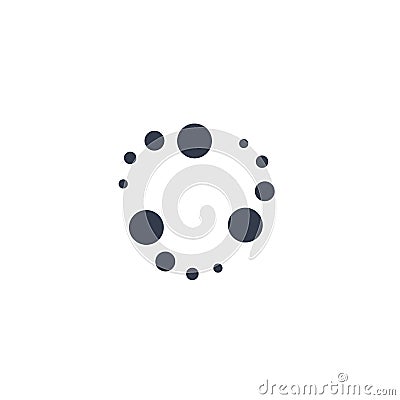 Download icon, load progress round, spin circles, upload process bar, load buffer status sign. Time, abstract clock Vector Illustration