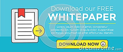 Download our Free Whitepaper Graphic Banner - Websites Vector Illustration