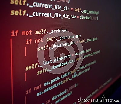 Download, programming language Stock Photo