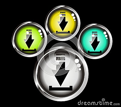 Download Vector buttons Vector Illustration