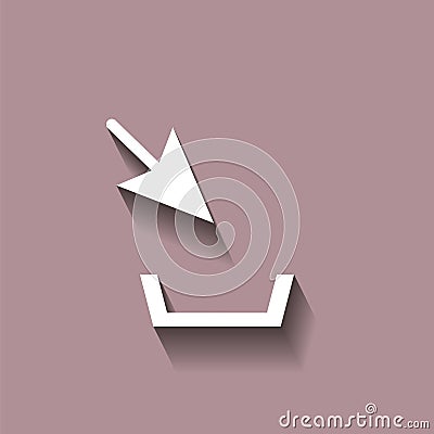 Download vector icon, install symbol Vector Illustration