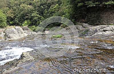 Downstream of the shuhaipubu waterfall, adobe rgb Stock Photo