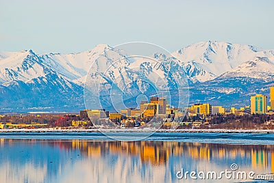 Anchorage City Stock Photo