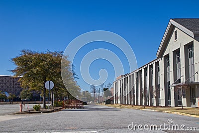 Downtown Augusta Ga James Brown Arena parking lot Editorial Stock Photo