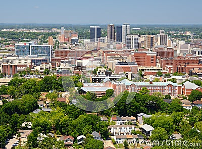 Downtown Birmingham, Alabama Stock Photo