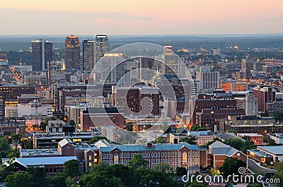 Downtown Birmingham, Alabama Stock Photo