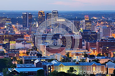 Downtown Birmingham, Alabama Stock Photo