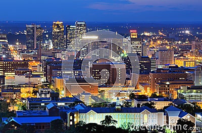 Downtown Birmingham Skyline Stock Photo