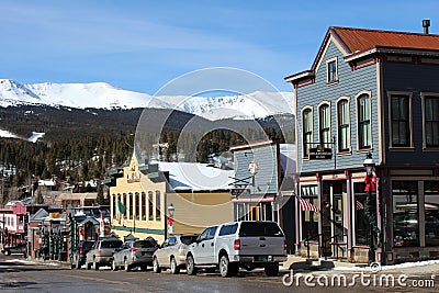 Downtown Breckenridge, Colorado Editorial Stock Photo