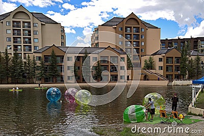 Downtown Breckenridge, Colorado in summer Editorial Stock Photo