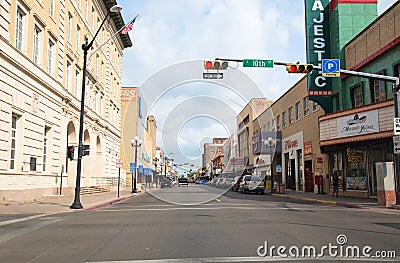 Downtown Brownsville, texas Editorial Stock Photo