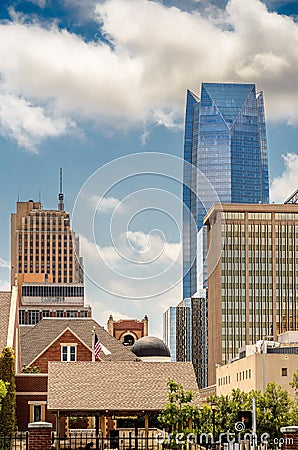 Downtown Buildings in Oklahoma City Stock Photo