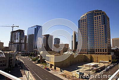 Downtown Buildings of Phoenix Arizona Editorial Stock Photo