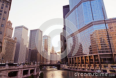 Downtown Chicago Stock Photo