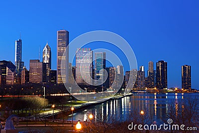 Downtown Chicago Stock Photo