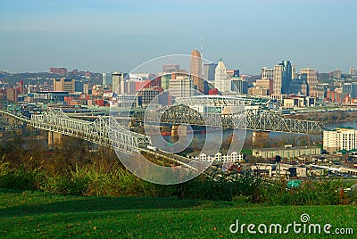 Downtown Cincinnati Ohio Stock Photo