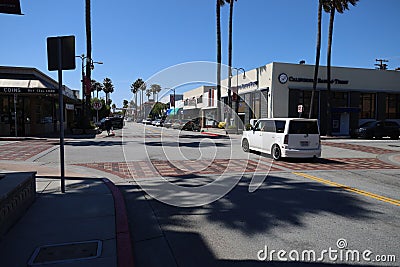 Downtown in city of Millbrae California Editorial Stock Photo