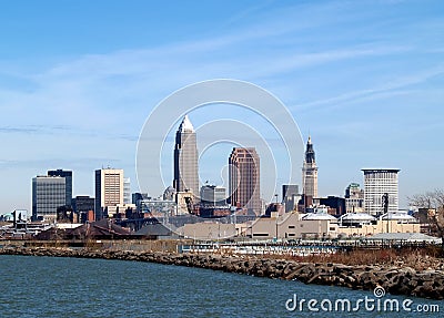 Downtown Cleveland Stock Photo