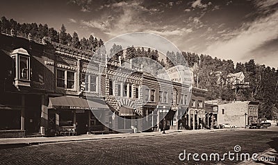 Downtown Deadwood Editorial Stock Photo