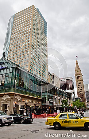Downtown Denver 16th Street Mall Editorial Stock Photo