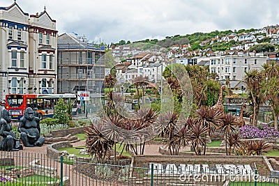 Downtown in the Devon seaside resort of Dawlish UK Editorial Stock Photo