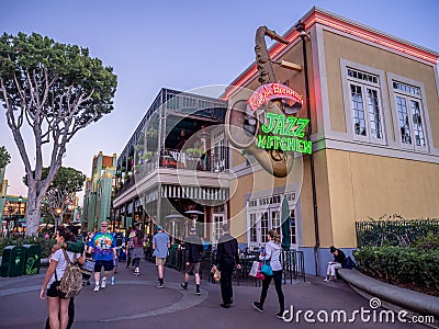 Downtown Disney shopping and entertainment district Editorial Stock Photo