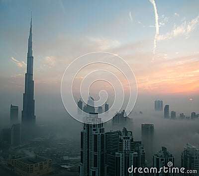 Downtown Dubai Stock Photo