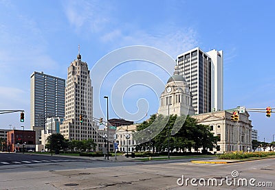 Downtown Fort Wayne Editorial Stock Photo