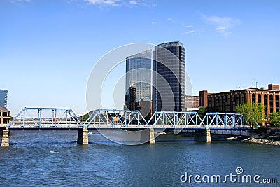 Downtown Grand Rapids Stock Photo