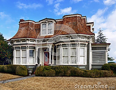 Historical Victorian Buildings, Port Townsend, Washington, USA Editorial Stock Photo