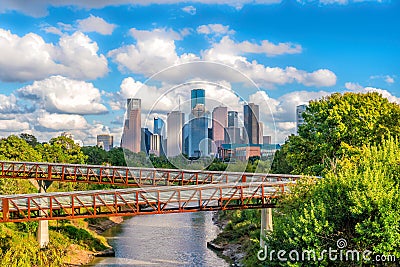 Downtown Houston skyline Stock Photo