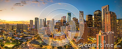 Downtown Houston skyline Stock Photo