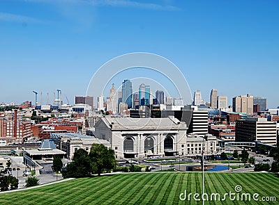 Downtown Kansas City Skyline Stock Photo