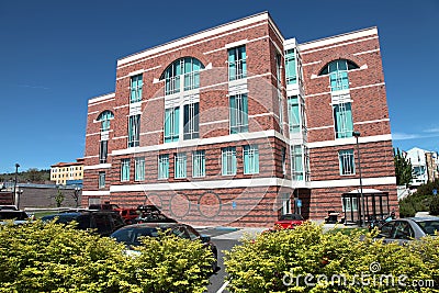 Downtown Klamath falls, Oregon. Stock Photo