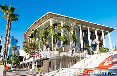 Downtown Los Angeles Dorothy Chandler Pavilion & Music Center Editorial Stock Photo