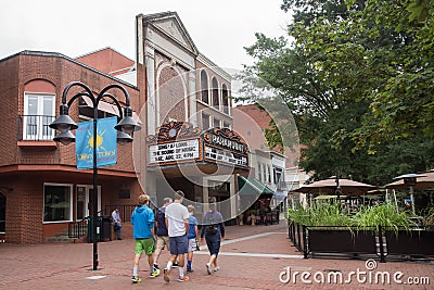 Downtown Mall Charlottesville VA Editorial Stock Photo