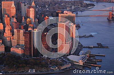 Downtown Manhattan Stock Photo