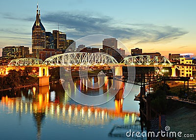 Downtown Nashville Stock Photo