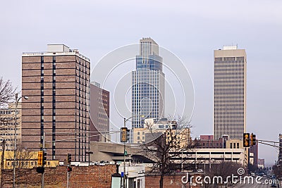 Downtown of Omaha Stock Photo