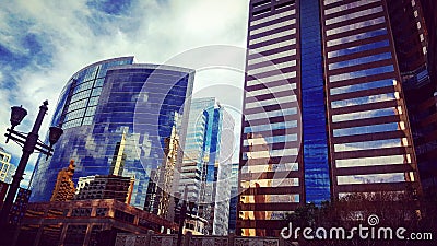 Downtown Phoenix City Scape Editorial Stock Photo