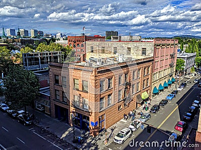 Downtown Portland Oregon Editorial Stock Photo