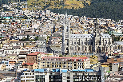 Downtown of Quito, Ecuador Editorial Stock Photo