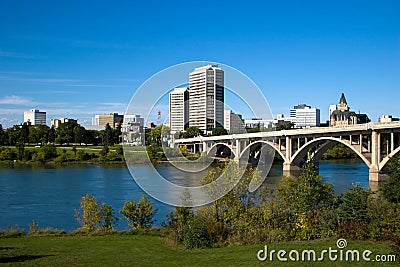 Downtown Saskatoon Stock Photo