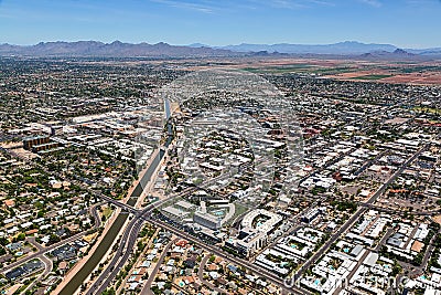 Downtown Scottsdale, Arizona Stock Photo