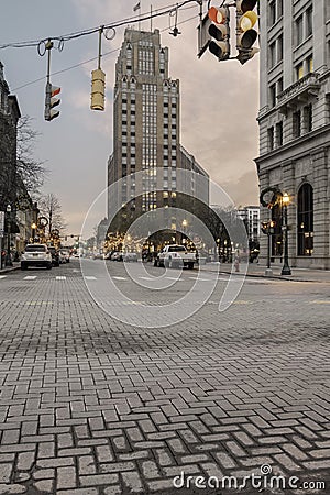 Downtown Syracuse Editorial Stock Photo