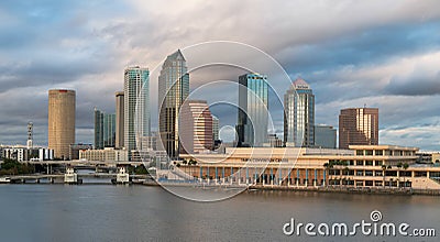 Tampa skyline in early evening light Editorial Stock Photo