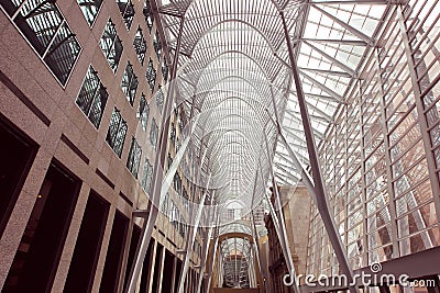 Downtown Toronto Canada Brookfield Place BCE Place office complex interior Editorial Stock Photo