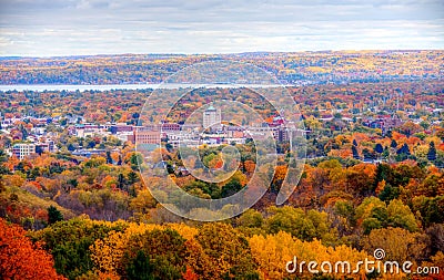 Traverse City Michigan Downtown Stock Photo