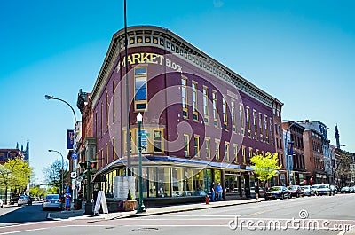 Downtown Troy, New York Editorial Stock Photo